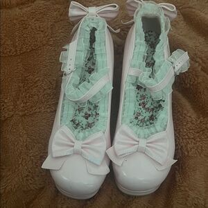 Pink Bow Mary Jane Shoes